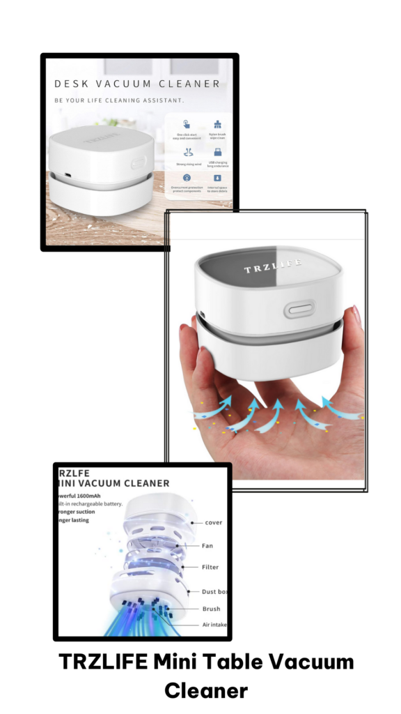 TRZLIFE Mini Table Vacuum Cleaner