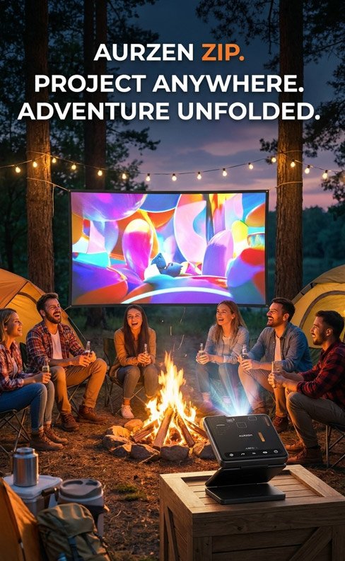Aurzen ZIP Tri Fold Projector Review