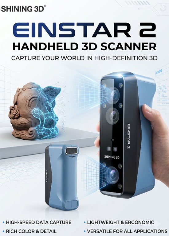 EINSTAR 2 Handheld 3D Scanner Review